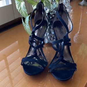 Black strapped shoes